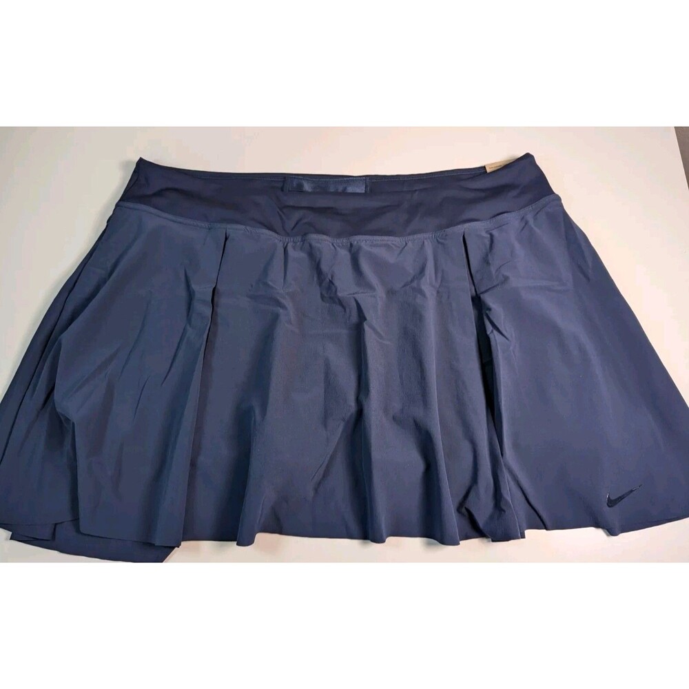 Nike Womens Tennis Skirt Shorts UPF 40+ Club DB5937-451 Sz 3X Dark Blue